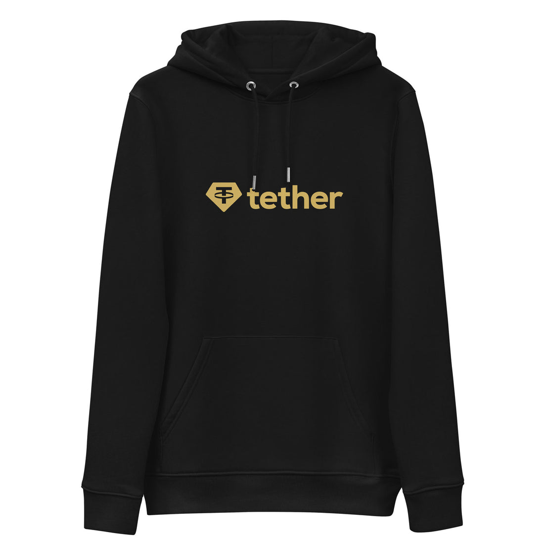 usdt tether logo hoodie black