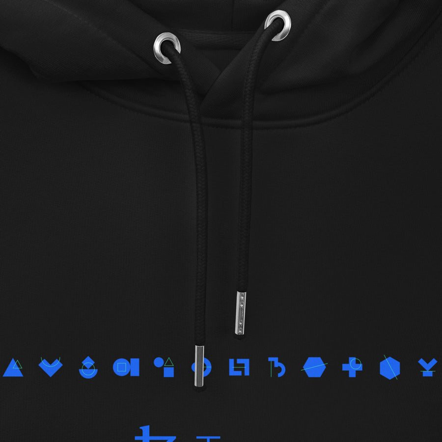 tezos black logo hoodie 