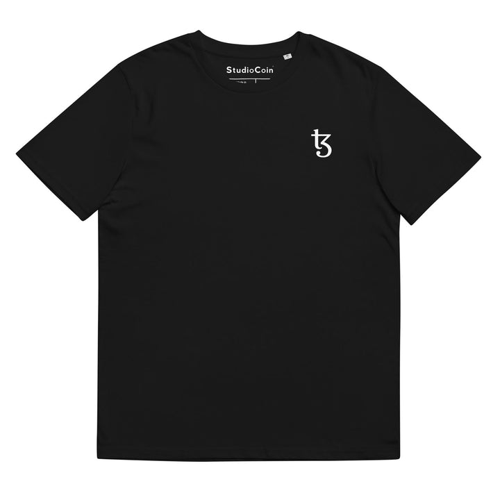 tezos logo t shirt black crypto tshirt